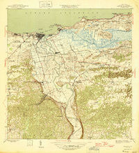 Arecibo Puerto Rico Historical topographic map, 1:30000 scale, 7.5 X 7.5 Minute, Year 1946