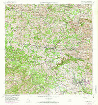 Barranquitas Puerto Rico Historical topographic map, 1:20000 scale, 7.5 X 7.5 Minute, Year 1957