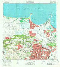 Bayamon Puerto Rico Historical topographic map, 1:20000 scale, 7.5 X 7.5 Minute, Year 1969