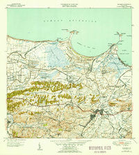Bayamon Puerto Rico Historical topographic map, 1:30000 scale, 7.5 X 7.5 Minute, Year 1947