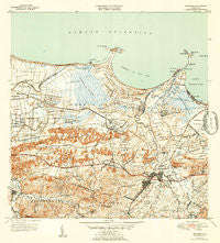 Bayamon Puerto Rico Historical topographic map, 1:30000 scale, 7.5 X 7.5 Minute, Year 1947
