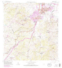 Caguas Puerto Rico Historical topographic map, 1:20000 scale, 7.5 X 7.5 Minute, Year 1964