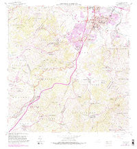 Caguas Puerto Rico Historical topographic map, 1:20000 scale, 7.5 X 7.5 Minute, Year 1964