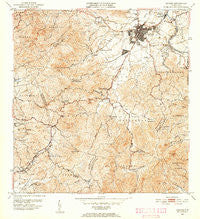 Caguas Puerto Rico Historical topographic map, 1:30000 scale, 7.5 X 7.5 Minute, Year 1952