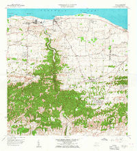 Camuy Puerto Rico Historical topographic map, 1:20000 scale, 7.5 X 7.5 Minute, Year 1957