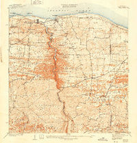 Camuy Puerto Rico Historical topographic map, 1:30000 scale, 7.5 X 7.5 Minute, Year 1942