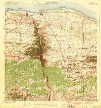 Camuy Puerto Rico Historical topographic map, 1:30000 scale, 7.5 X 7.5 Minute, Year 1942