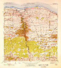 Camuy Puerto Rico Historical topographic map, 1:30000 scale, 7.5 X 7.5 Minute, Year 1942