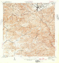 Cayey Puerto Rico Historical topographic map, 1:30000 scale, 7.5 X 7.5 Minute, Year 1946