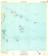 Cayo Icacos Puerto Rico Historical topographic map, 1:20000 scale, 7.5 X 7.5 Minute, Year 1958
