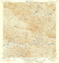 Central La Plata Puerto Rico Historical topographic map, 1:30000 scale, 7.5 X 7.5 Minute, Year 1942