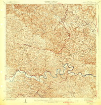 Central La Plata Puerto Rico Historical topographic map, 1:30000 scale, 7.5 X 7.5 Minute, Year 1942