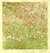 Central La Plata Puerto Rico Historical topographic map, 1:30000 scale, 7.5 X 7.5 Minute, Year 1942