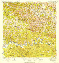 Central La Plata Puerto Rico Historical topographic map, 1:30000 scale, 7.5 X 7.5 Minute, Year 1942