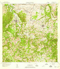 Ciales Puerto Rico Historical topographic map, 1:20000 scale, 7.5 X 7.5 Minute, Year 1957