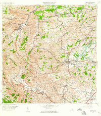 Comerio Puerto Rico Historical topographic map, 1:20000 scale, 7.5 X 7.5 Minute, Year 1957