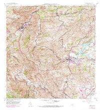 Comerio Puerto Rico Historical topographic map, 1:20000 scale, 7.5 X 7.5 Minute, Year 1957