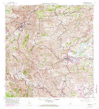 Comerio Puerto Rico Historical topographic map, 1:20000 scale, 7.5 X 7.5 Minute, Year 1957