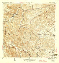 Comerio Puerto Rico Historical topographic map, 1:30000 scale, 7.5 X 7.5 Minute, Year 1946