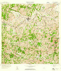 Corozal Puerto Rico Historical topographic map, 1:20000 scale, 7.5 X 7.5 Minute, Year 1957