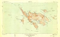Culebra And Adjacent Islands Puerto Rico Historical topographic map, 1:30000 scale, 7.5 X 7.5 Minute, Year 1950