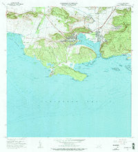 Guanica Puerto Rico Historical topographic map, 1:20000 scale, 7.5 X 7.5 Minute, Year 1966