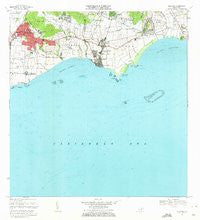 Guayama Puerto Rico Historical topographic map, 1:20000 scale, 7.5 X 7.5 Minute, Year 1970