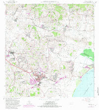 Humacao Puerto Rico Historical topographic map, 1:20000 scale, 7.5 X 7.5 Minute, Year 1967