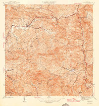 Jayuya Puerto Rico Historical topographic map, 1:30000 scale, 7.5 X 7.5 Minute, Year 1946