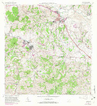 Juncos Puerto Rico Historical topographic map, 1:20000 scale, 7.5 X 7.5 Minute, Year 1967