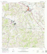 Juncos Puerto Rico Historical topographic map, 1:20000 scale, 7.5 X 7.5 Minute, Year 1967