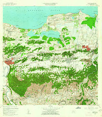 Manati Puerto Rico Historical topographic map, 1:20000 scale, 7.5 X 7.5 Minute, Year 1958