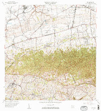 Moca Puerto Rico Historical topographic map, 1:20000 scale, 7.5 X 7.5 Minute, Year 1964