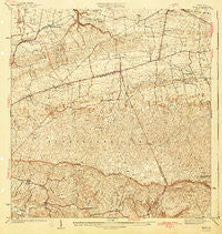 Moca Puerto Rico Historical topographic map, 1:30000 scale, 7.5 X 7.5 Minute, Year 1942