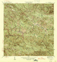Monte Guilarte Puerto Rico Historical topographic map, 1:30000 scale, 7.5 X 7.5 Minute, Year 1946