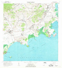 Naguabo Puerto Rico Historical topographic map, 1:20000 scale, 7.5 X 7.5 Minute, Year 1967