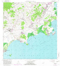 Naguabo Puerto Rico Historical topographic map, 1:20000 scale, 7.5 X 7.5 Minute, Year 1967