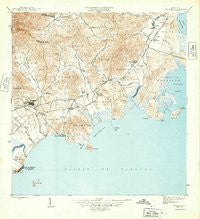 Naguabo Puerto Rico Historical topographic map, 1:30000 scale, 7.5 X 7.5 Minute, Year 1946