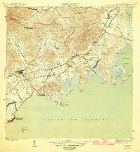 Naguabo Puerto Rico Historical topographic map, 1:30000 scale, 7.5 X 7.5 Minute, Year 1946