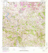 Naranjito Puerto Rico Historical topographic map, 1:20000 scale, 7.5 X 7.5 Minute, Year 1969
