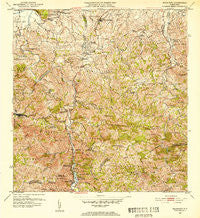 Naranjito Puerto Rico Historical topographic map, 1:30000 scale, 7.5 X 7.5 Minute, Year 1952