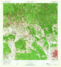 Penuelas Puerto Rico Historical topographic map, 1:20000 scale, 7.5 X 7.5 Minute, Year 1964