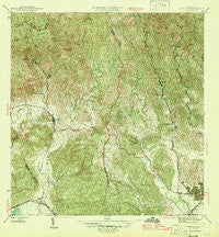Penuelas Puerto Rico Historical topographic map, 1:30000 scale, 7.5 X 7.5 Minute, Year 1946