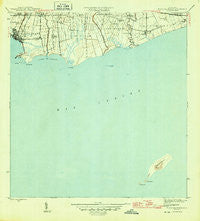 Playa De Ponce Puerto Rico Historical topographic map, 1:30000 scale, 7.5 X 7.5 Minute, Year 1945