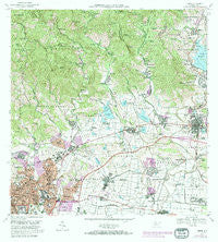 Ponce Puerto Rico Historical topographic map, 1:20000 scale, 7.5 X 7.5 Minute, Year 1970