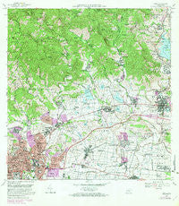 Ponce Puerto Rico Historical topographic map, 1:20000 scale, 7.5 X 7.5 Minute, Year 1970