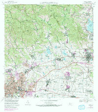 Ponce Puerto Rico Historical topographic map, 1:20000 scale, 7.5 X 7.5 Minute, Year 1970