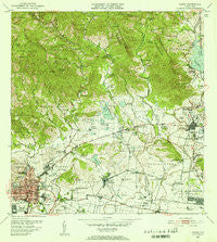 Ponce Puerto Rico Historical topographic map, 1:30000 scale, 7.5 X 7.5 Minute, Year 1952