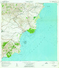 Punta Guayanes Puerto Rico Historical topographic map, 1:20000 scale, 7.5 X 7.5 Minute, Year 1960