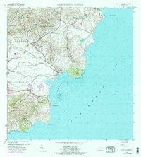 Punta Guayanes Puerto Rico Historical topographic map, 1:20000 scale, 7.5 X 7.5 Minute, Year 1960